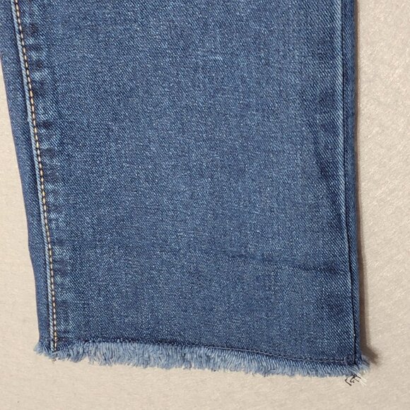 Joes Jeans Eden Relaxed Crop Straight Leg High Rise Raw Hem 26X30 - Picture 6 of 14
